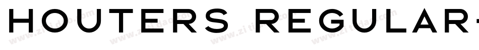 Houters Regular字体转换